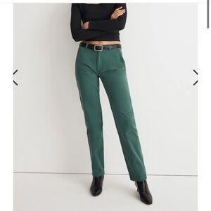 Madewell Garment-Dyed Low-Slung Straight Chino Pants nwt